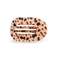 Round Flat Hair Clip | Medium | Blonde Tortoise