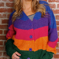 Danielle Colorblock Cardigan
