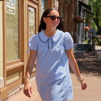 Ditsy Check Mini Dress