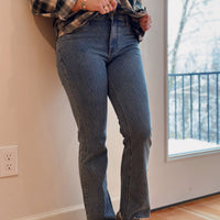 Kelsey Kick Flare Ankle: Abloom