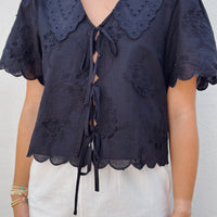 Collared Lace Top