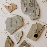 Tiny Crescent Moon Gold Necklace