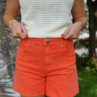 Jane High Rise Short: Tangerine