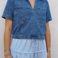 Ainsley Denim Top