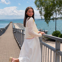 Bubble Hem Maxi Skirt