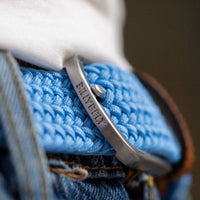 Elastic Braided Belt Alaska Blue