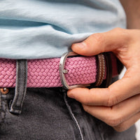 Elastic Braided Belt Misty Rose