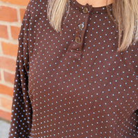 Elio Polka Dot Henley