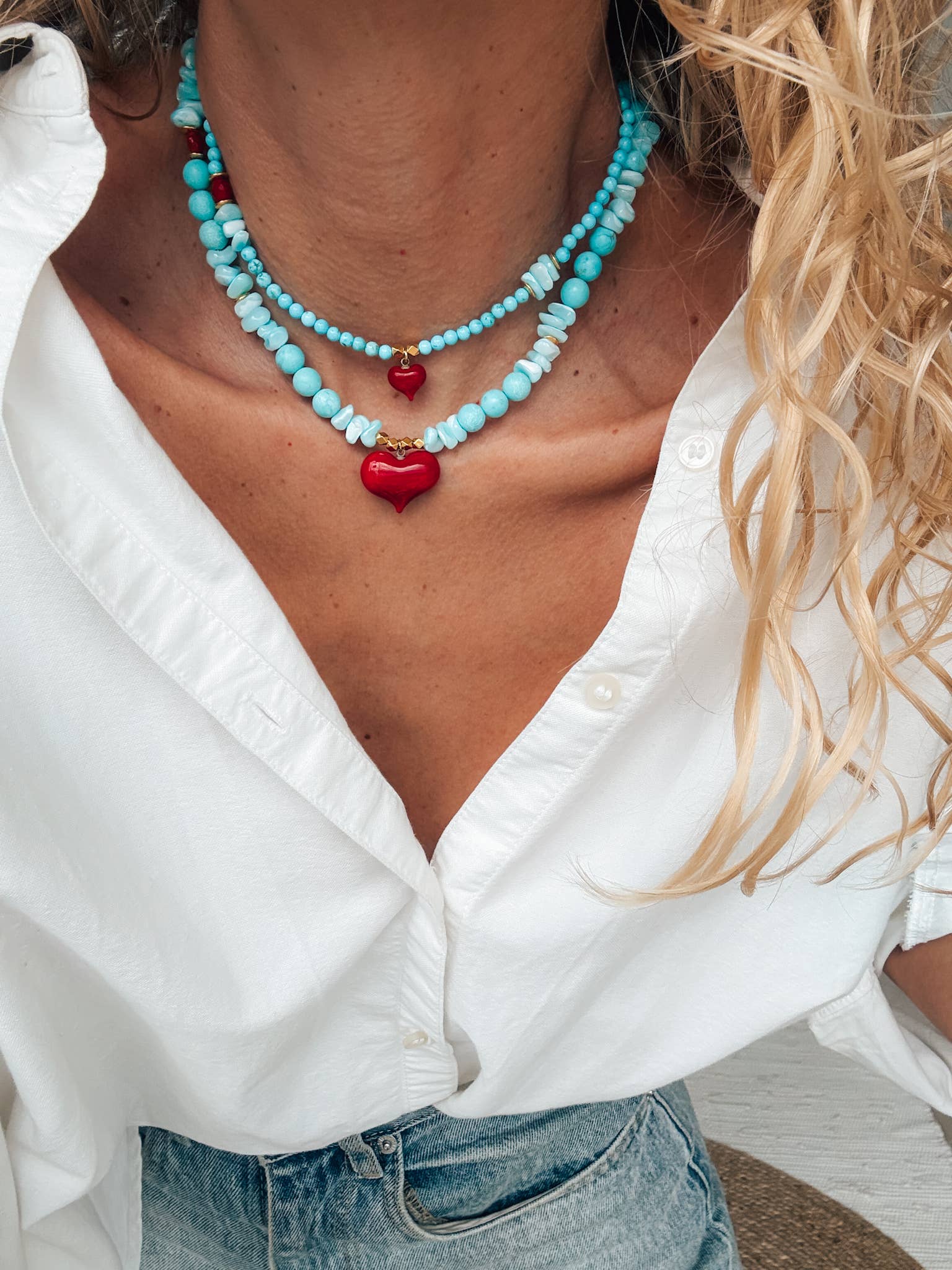 Big Red Heart Necklace – Emma + James