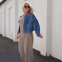 Fine Line Wide Leg Pant