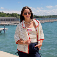 Urban Vibe Crochet Sweater Top