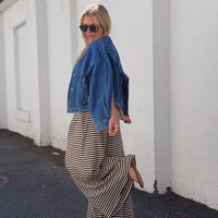 Fine Line Wide Leg Pant