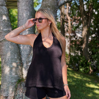 Lorene Tie Halter Top