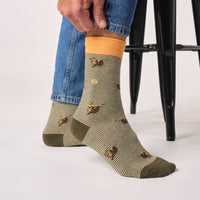 Combed cotton socks animals - Sloth