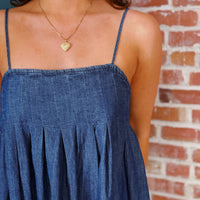 Jessica Denim Babydoll Dress