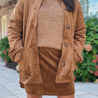 Ciera Faux Suede Mini Skirt