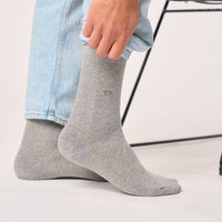 Solid bamboo socks - Light gray
