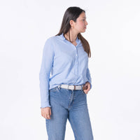 Coco White Braided Elastic Belt