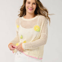 Citrus Mesh Sweater