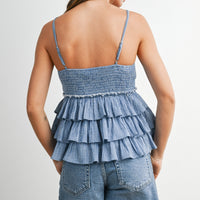 Denim Layered Cami