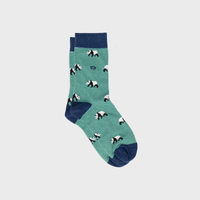 Combed cotton socks animals - White Panda