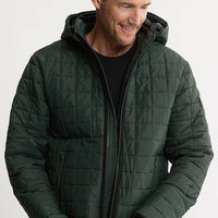 Light Quilted Hooded Puffer Jacket
