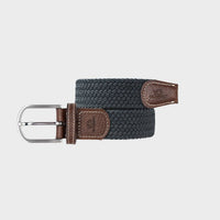 Elastic Braided Belt Flannel Grey