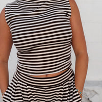 Fine Line Mock Neck Tank