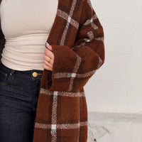 Delavan Plaid Cardigan