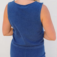 Noelle Jersey Denim Top