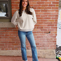 Kelsey Mid Rise Kick Flare Long: Contract