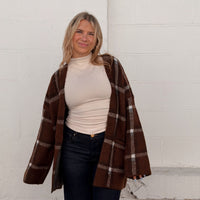 Delavan Plaid Cardigan