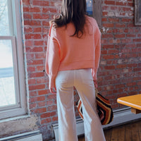 Meg High Rise Fab Ab Long: Optic White