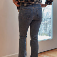 Kelsey Kick Flare Ankle: Abloom