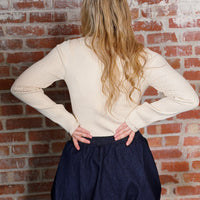 Rebecca Ribbed Sweater Cardigan