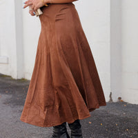 Sepia Mock Neck Dress