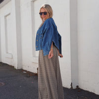 Fine Line Wide Leg Pant