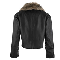 Lexi Fur Collar Faux Leather Jacket