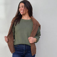 Janet Sweater: Fern Green