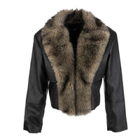 Lexi Fur Collar Faux Leather Jacket