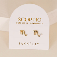 Zodiac Stud Earrings