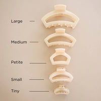 Open | Almond Beige | Petite Claw Clip