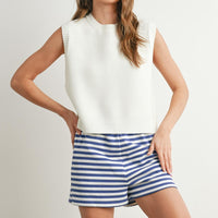 Knitted Tie Back Top