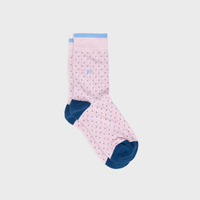 Combed cotton square socks - Pink