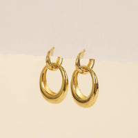 Gold Hoop - Coupled - Earrings
