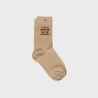 Combed cotton socks with patterns - Boombox