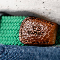 Elastic Braided Belt Golf Green
