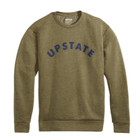 Upstate Arch Crewneck - Heathered Military Green