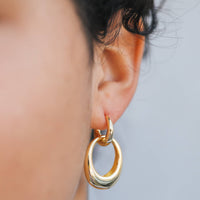 Gold Hoop - Coupled - Earrings