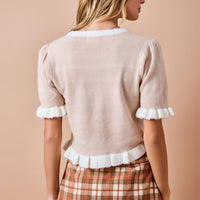 Ruffle Me Detail Cardigan